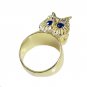 Riyo Black Onyx 18.Kt Y Gold Plated Aqiq Ring Sz 7.5 Gprbon7.5-6082