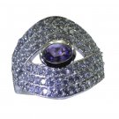Riyo Purple 925 sterling silver Amethyst Ring seemly local handmade jewelry SRAM