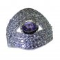 Riyo Purple 925 sterling silver Amethyst Ring seemly local handmade jewelry SRAM