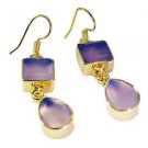 Riyogems Rose Quartz 18c Gold Plated Gems Jewellery L 2in Gperoq-68001