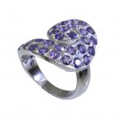 Riyo Amethyst Silver Sensations Jewelry Silver Dome Ring Sz 6.5 Srame6.5-2029