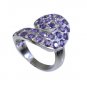 Riyo Amethyst Silver Sensations Jewelry Silver Dome Ring Sz 6.5 Srame6.5-2029