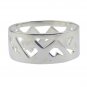 Riyo A Plain Alloy Silver Complex Ring Aspr110-0078