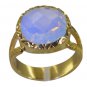 Riyo Purple Gold Plated Fire Opal CZ Ring well-favoured handmade jewelry from in