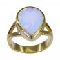 Riyo Purple Gold Plated Fire Opal CZ Ring dainty handmade contemporary GPRFOCZ60