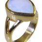 Riyo Purple Gold Plated Fire Opal CZ Ring dainty handmade contemporary GPRFOCZ60