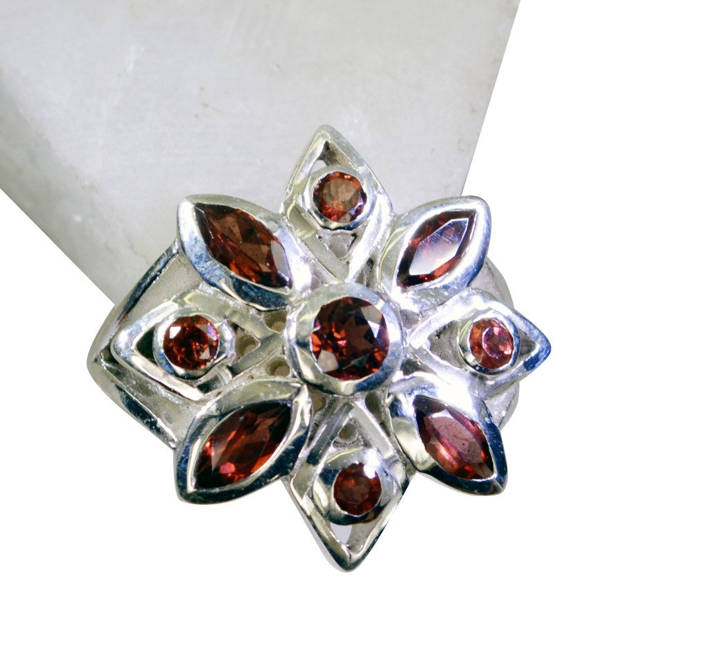 Riyo Garnet Discount Silver Jewelry Contemporary Silver Ring Sz 7 Srgar7-26167