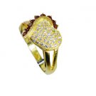 Riyo  Cz Gold Plated Set Wedding Ring Jewelry Sz 7.5 Gprmucz7.5-116063