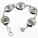 Riyo Green Amethyst 925 Jewellery 925 Silver Bracelet L 7.5in Sbragam-28001
