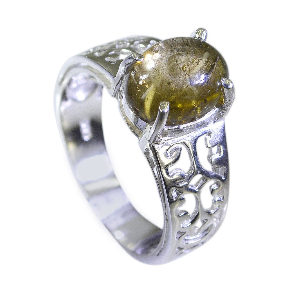 Riyo Tourmaline Daisy Silver Jewellery Sports Ring Sz 7 Srtou7-84113