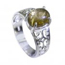 Riyo Tourmaline Daisy Silver Jewellery Sports Ring Sz 7 Srtou7-84113