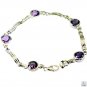 Riyo Amethyst Beautiful Jewellery Designer Silver Bracelet L 7.5in Sbraame-2009
