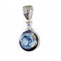 Riyo Blue Topaz Tribal Silver Jewellery 925 Silver Pendant L 1.2in Spbto-10036
