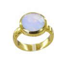 Riyo Purple Gold Plated Fire Opal CZ Ring pretty-pretty handmade jewellery suppl