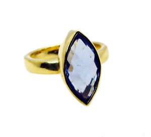 Riyo Tanzanite Cz Wholesale Gold Plated Nice Ring Sz 7 Gprtacz7-108007