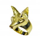 Riyo A Plain  18kt Gold Plated Fox Ring Gprfox65-210003