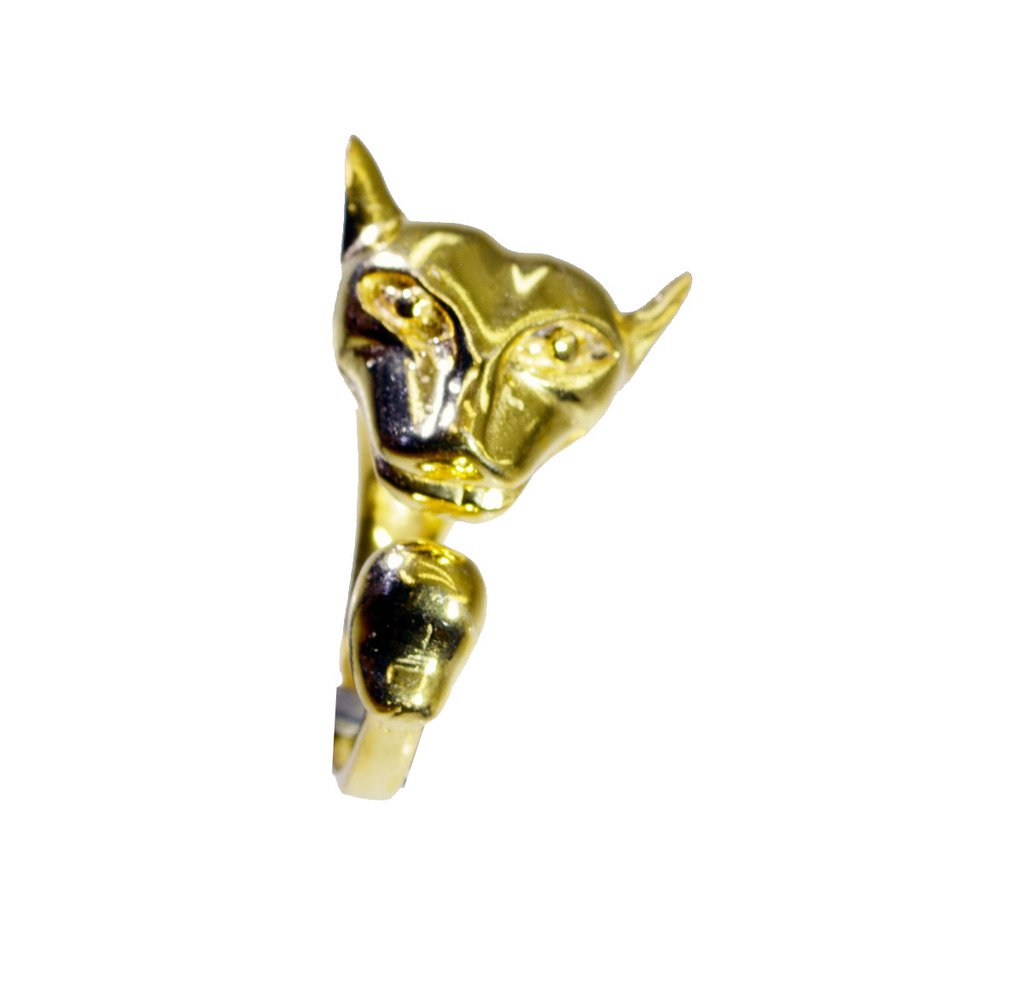 Riyo A Plain  18kt Gold Plated Leopard Ring Gprleo60-220001