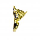 Riyo A Plain  18kt Gold Plated Leopard Ring Gprleo60-220001