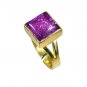 Riyo Sunstone 18 Kt Y.G. Plated Engagement Ring Sz 6 Gprsun6-78022