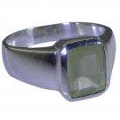 Riyo Green 925 sterling silver Prehnite Ring presentable gemstone jewelry online