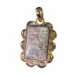 Riyogems Picture Jasper 18.Kt Y Gold Plating Stud Pendant L 1.7in Gppjas-40032