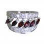Riyo Garnet Wholesale Silver Jewellery India Classic Day Rings Jewellery Sz 7 Sr
