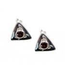 Riyo Garnet Silver Jewelry On Sale Evening Wear Earring L 0.5in Segar-26031