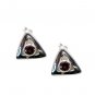 Riyo Garnet Silver Jewelry On Sale Evening Wear Earring L 0.5in Segar-26031