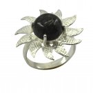 Riyo   Gemstone Alloy Silver Clustered Ring Aspr100-0002