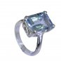 Riyo Blue Topaz Handmade Silver Jewelry Twisted Silver Ring Sz 6.5 Srbto6.5-1001