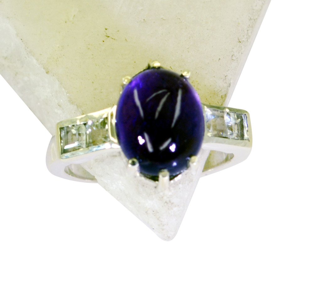 Riyo Amethyst 0.925 Solid Sterling Silver Beautiful Ring Sz 7 Srame7-2104