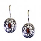 Riyo Red Garnet 925 Solid Sterling Silver Scratchresistant Earring L 1.5in Segar