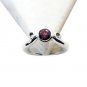 Riyo Red Garnet 925 Solid Sterling Silver Semi Translucent Ring Srgar65-26252