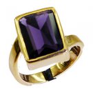 Riyo Amethyst Cz 18.Kt Gold Plated Nice Ring Sz 7 Gpramcz7-88010