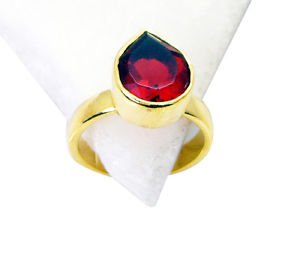 Riyo Ruby Cz Gold Plated India Rosary Ring Jewelry Sz 7 Gprrucz7-104015