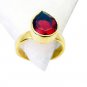 Riyo Ruby Cz Gold Plated India Rosary Ring Jewelry Sz 7 Gprrucz7-104015
