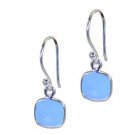 Riyo Blue 925 sterling silver Blue Chalcedany Earring cunning jewelry craft stor