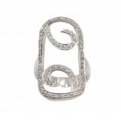 Riyo 925 Solid Sterling Silver Dramatic Ring Srwhcz90-110024