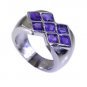 Riyo Amethyst Silver Prom Jewellery Ring Silver Sz 6.5 Srame6.5-2024