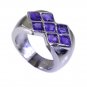 Riyo Amethyst Silver Prom Jewellery Ring Silver Sz 6.5 Srame6.5-2024