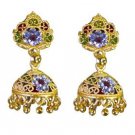 Riyo Plain Gold Plated Plain Earring angelic handmade stamped jewelry GPEJHU-120