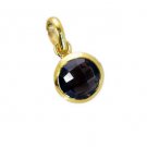 Riyogems Smoky Quartz Gold Plated Wholesale Organic Pendants L 1.2in Gppsqu-7602