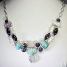 Riyo  Gemstone Gemstone Jewellery Solid Silver Necklace L 16in Snmul-52015
