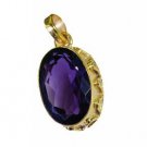 Riyogems Amethyst Wholesale Gold Plate Celtic Pendant L 1.2in Gppame-2018