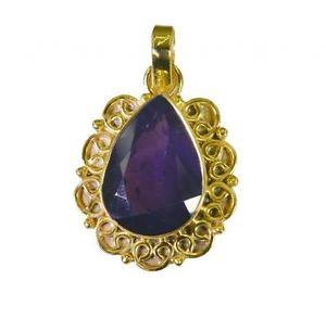 Riyogems Amethyst Gold Plated Designs Chevron Pendants L 1.2in Gppame-2021