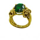 Riyo Green Emerald Cz  18kt Gold Plated Bold Ring Gpremcz60-96128