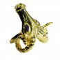 Riyo Dichroic Glass 18kt Gold Plated Jewel Tone Ring Gprdgl80-22033