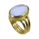 Riyo Purple Gold Plated Fire Opal CZ Ring dollish handmade ethnic jewellery GPRF