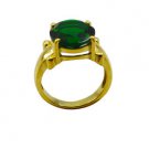 Riyo Green Emerald Cz  18kt Gold Plated Cool Ring Gpremcz70-96140