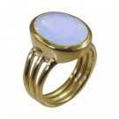 Riyo Purple Gold Plated Fire Opal CZ Ring desirable handmade designer jewelry GP